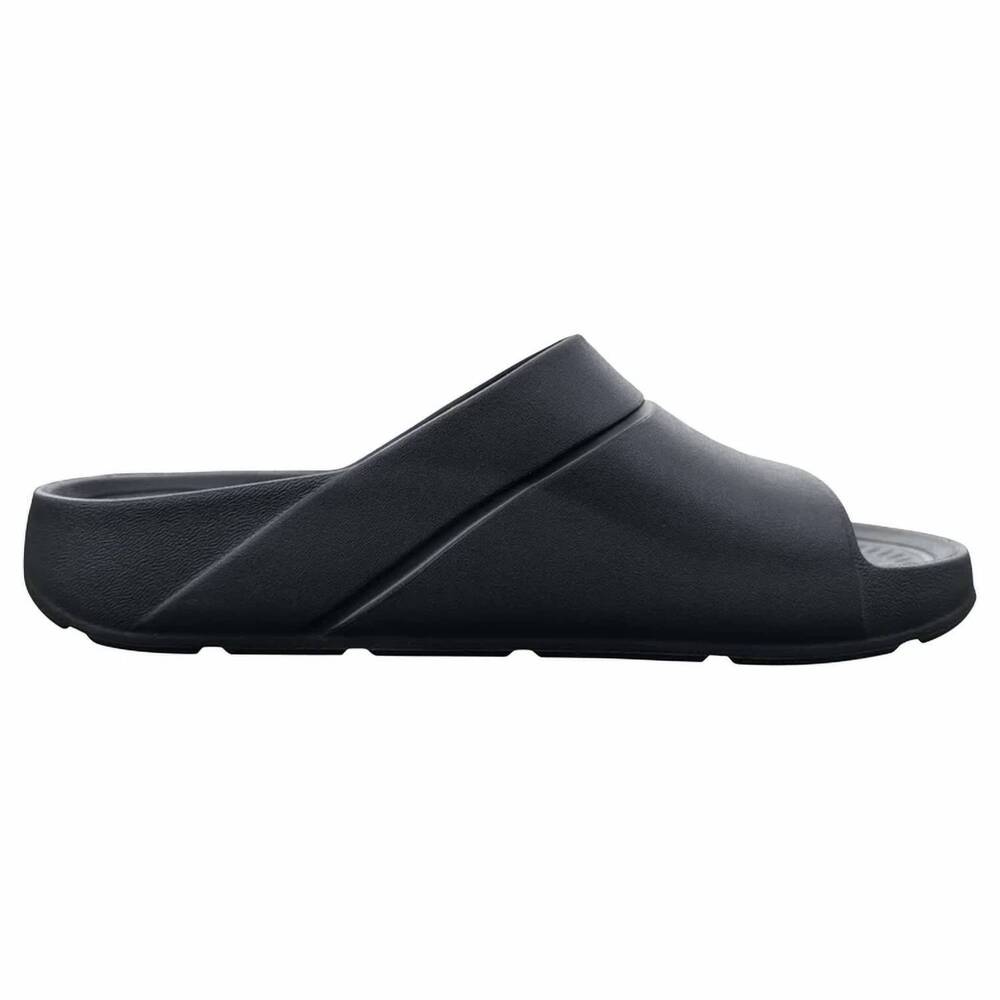 NEW NUUSOL men's sawtooth recovery slide sandals in eclipse black